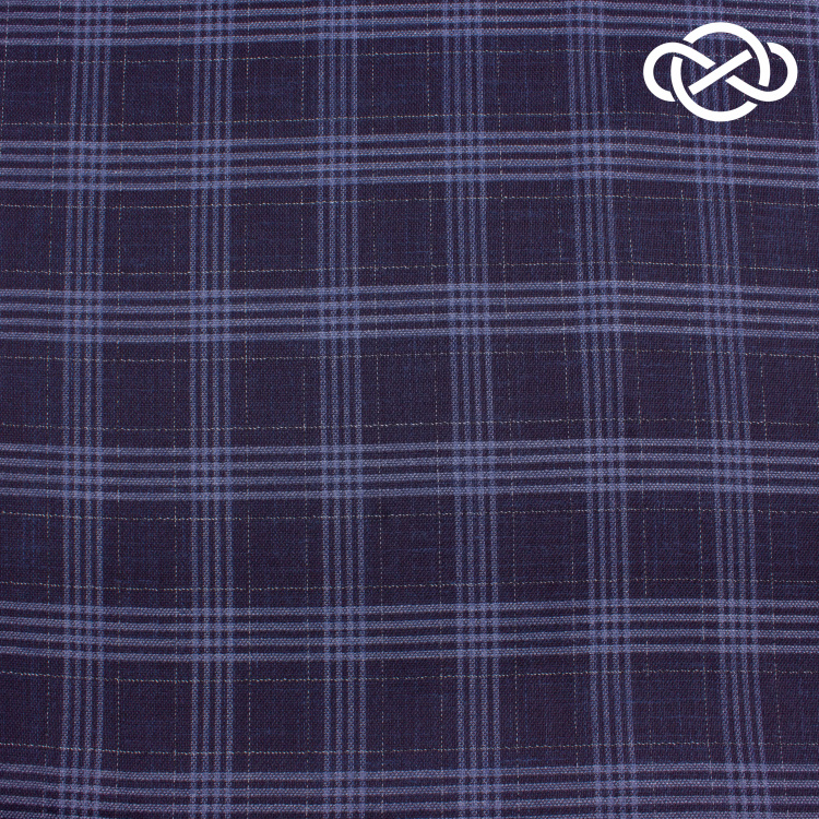 7360. Костюмная поливискоза. В клетку. - фото 1