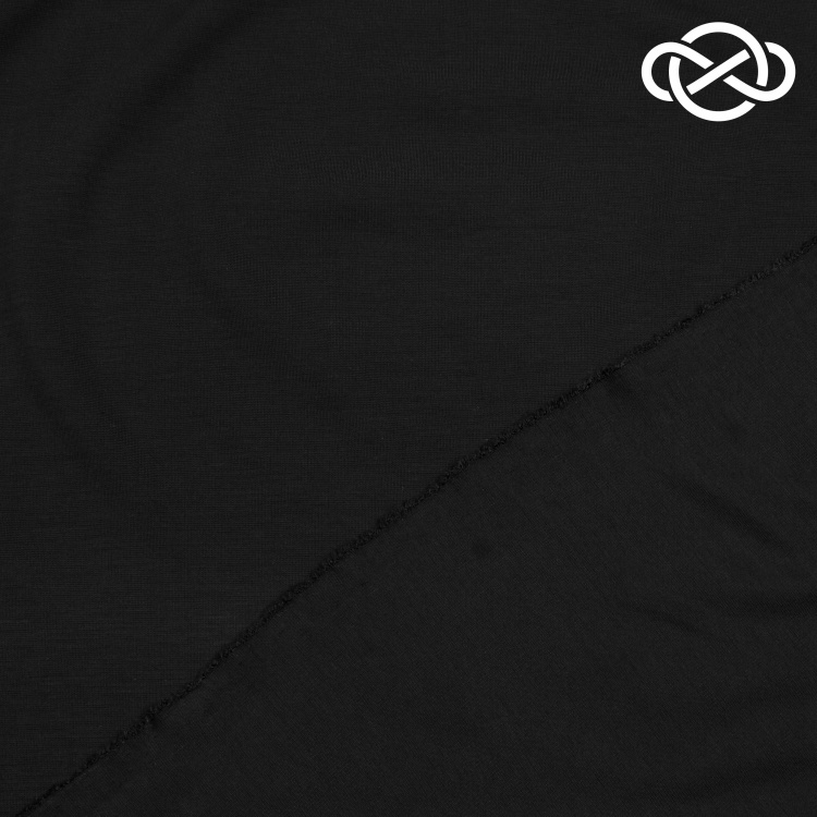 7361. Джерси 48 класс. Нейлон Roma. Черный. Уценка!!! - фото 2