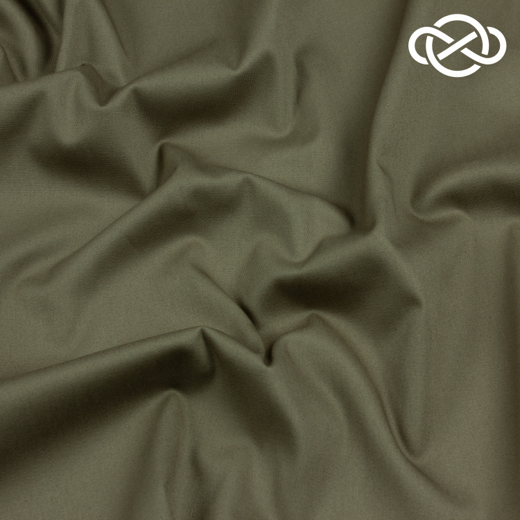 7374. Сатин. Хлопок. Оливка. Уценка!!! - фото 1