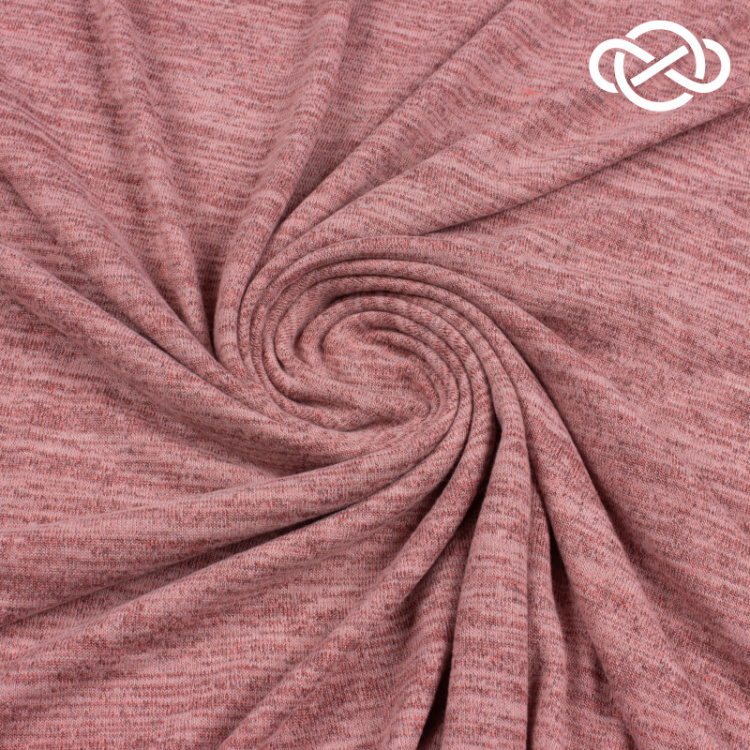 7404. Трикотажное полотно с фулировкой. Меланж.