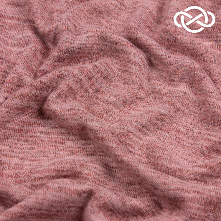 7404. Трикотажное полотно с фулировкой. Меланж. - фото 1