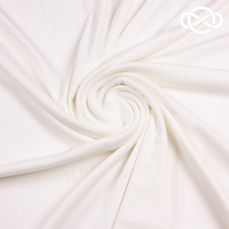 7413. Трикотажное полотно. Водолаз. Молочный. от Tkani.site