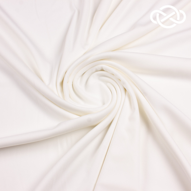 7413. Трикотажное полотно. Водолаз. Молочный.