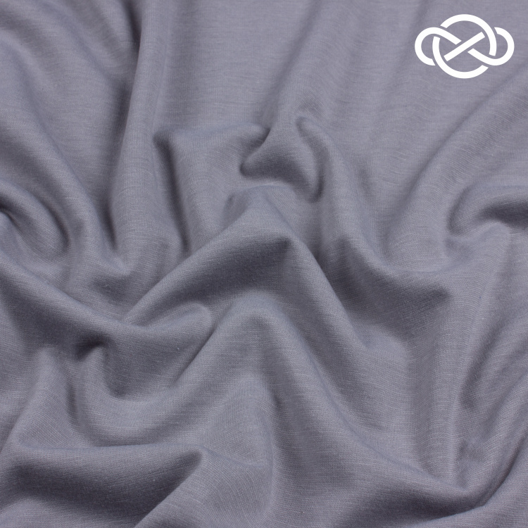 7416. Трикотажное полотно. Джерси. Серый. - фото 1