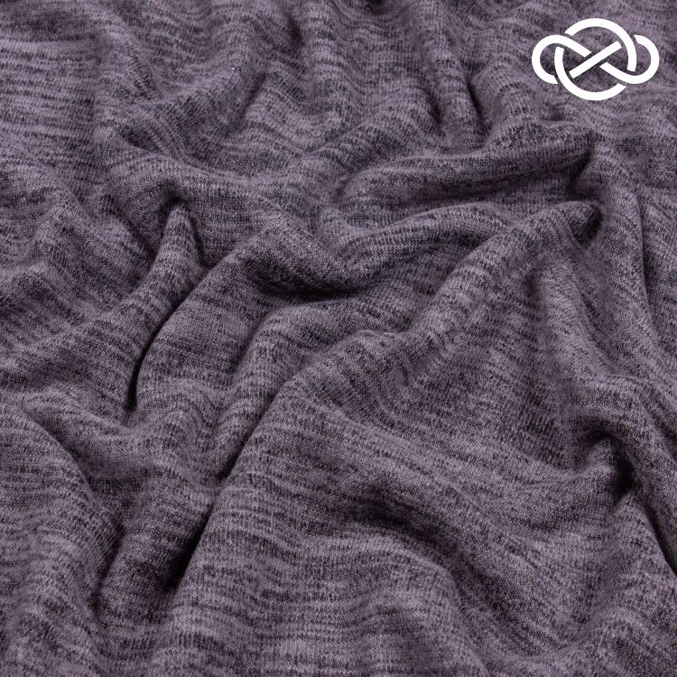 4544. Трикотажное полотно с фулировкой. Меланж - фото 1