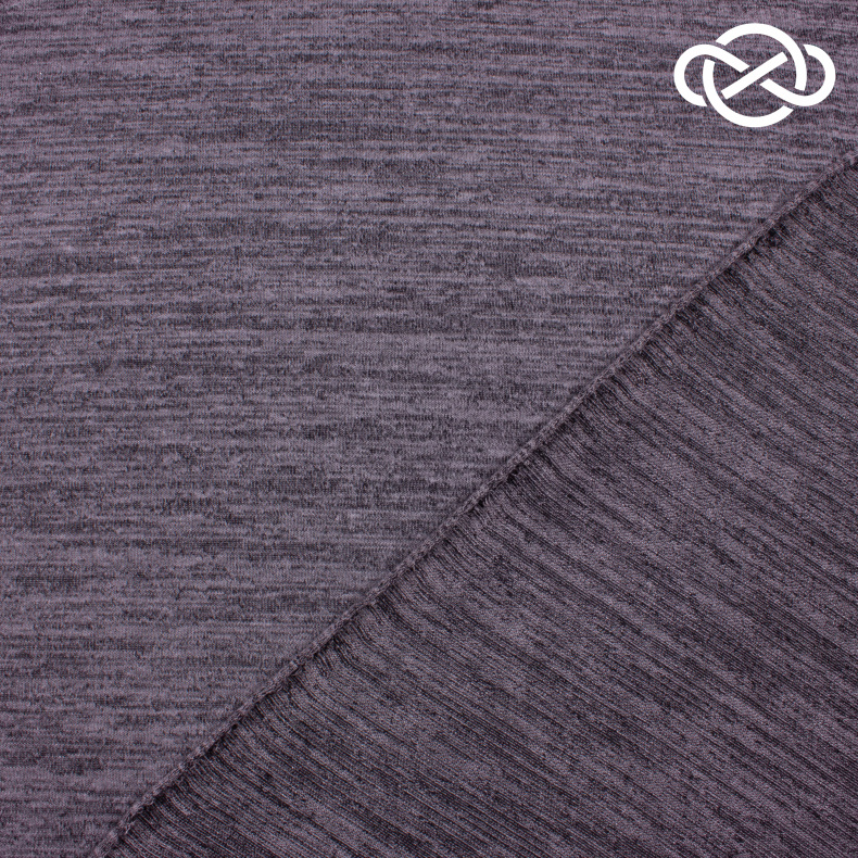 4544. Трикотажное полотно с фулировкой. Меланж от Tkani.site