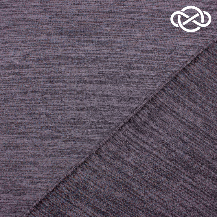 4544. Трикотажное полотно с фулировкой. Меланж - фото 2