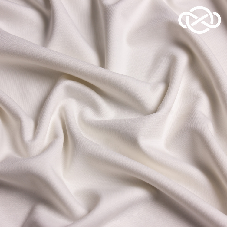 4546. Трикотажное полотно. Водолаз. Молочный - фото 1