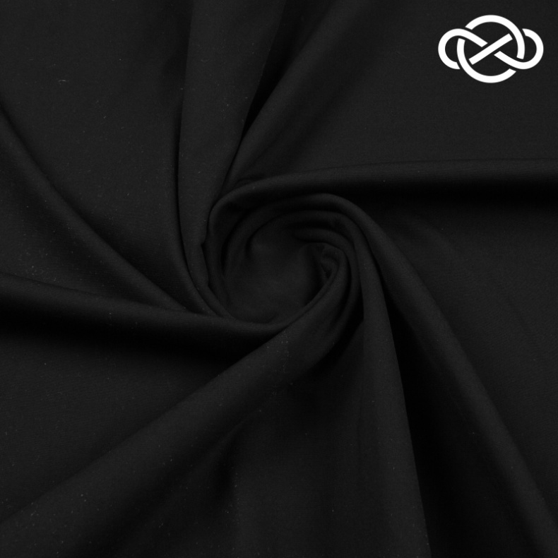 4550. Трикотажное полотно. Аллези. Черный от Tkani.site