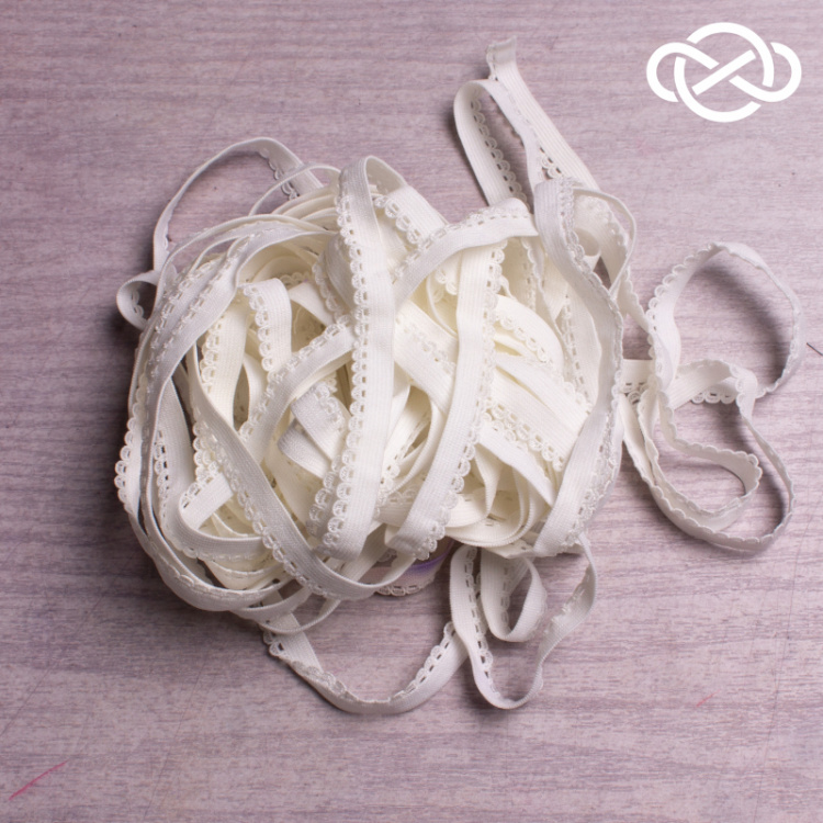 4607. Резинка бельевая декоративная 1см*10м (цена за упаковку). Уценка!!!