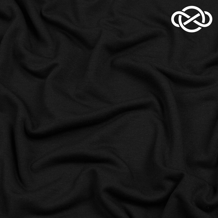 4614. Кулирная гладь. Черный - фото 1