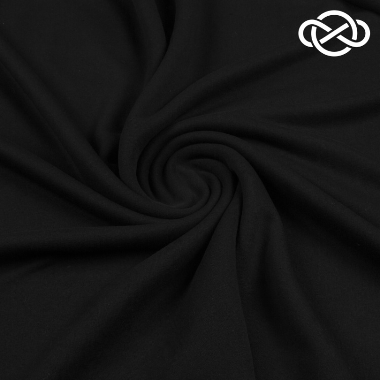 4616. Футер 3х нитка. Петля. Черный