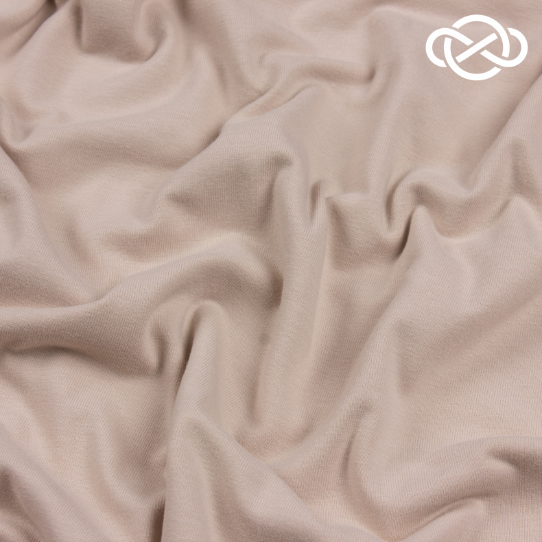 4622. Кулирная гладь. Компакт пенье. Теплый песок. Peach effect от Tkani.site