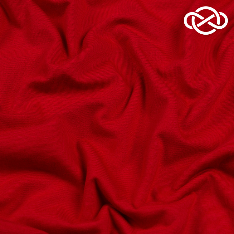 4625. Кулирная гладь. Компакт пенье. Красный - фото 1