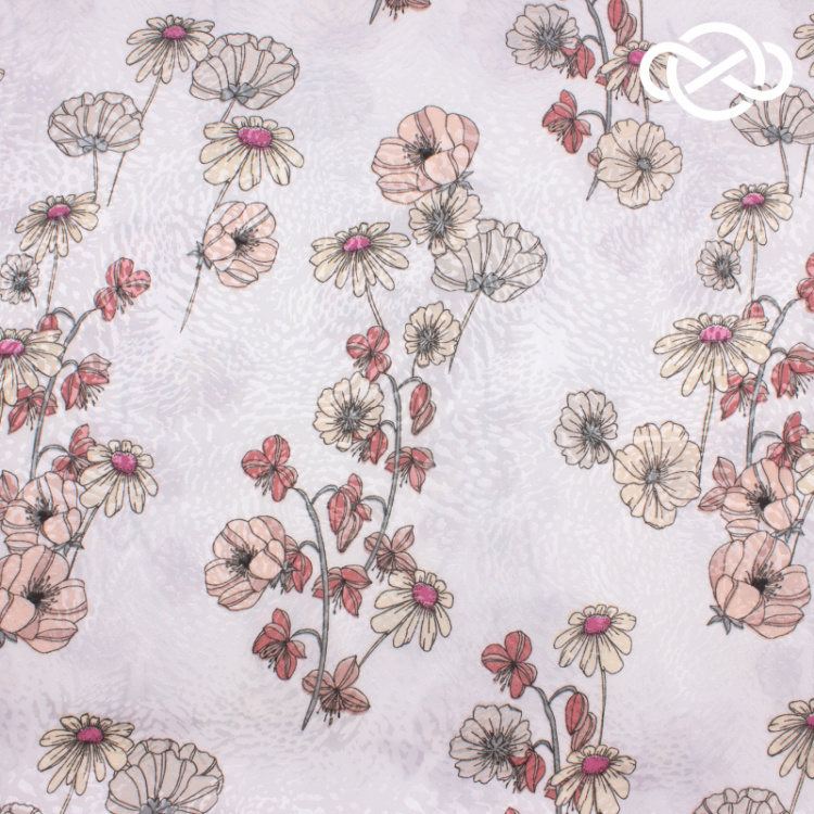 4631. Искусственный шёлк. Армани. Жаккард. Принт