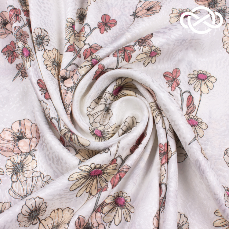 4631. Искусственный шёлк. Армани. Жаккард. Принт - фото 1