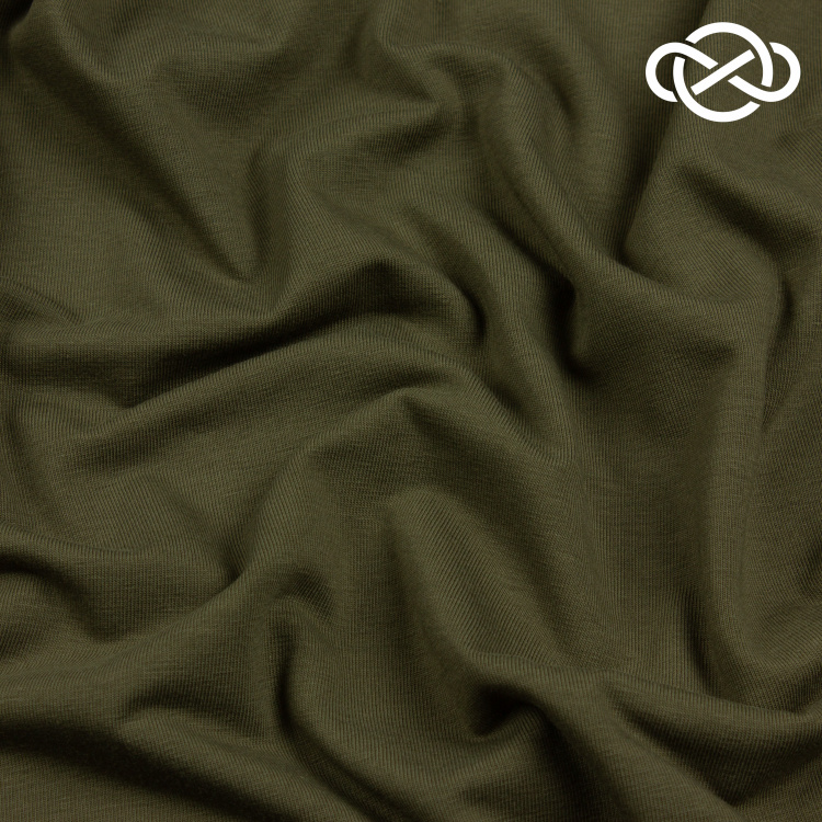 4646. Кулирная гладь. Компакт пенье. Хаки - фото 1