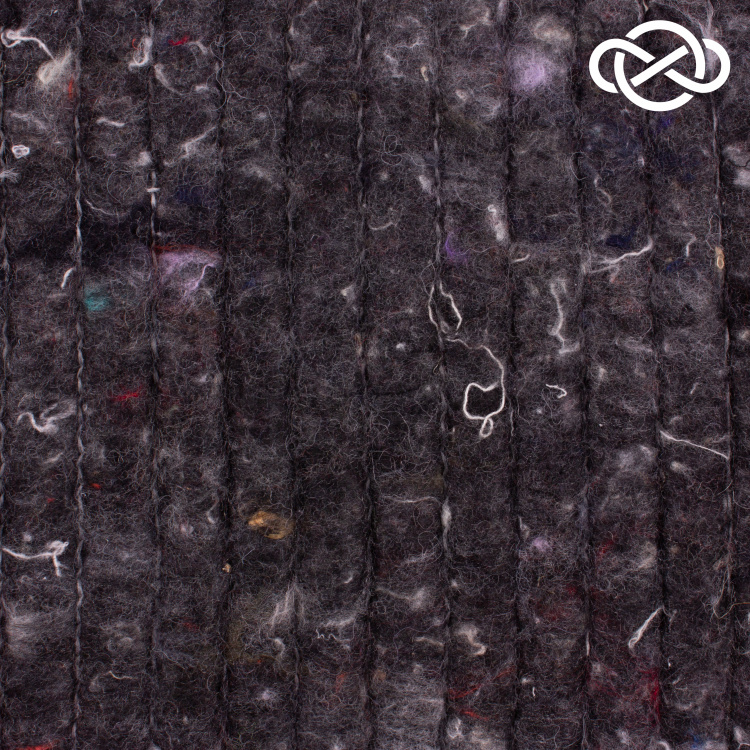 4651. Ватин полушерсть. Серый - фото 1