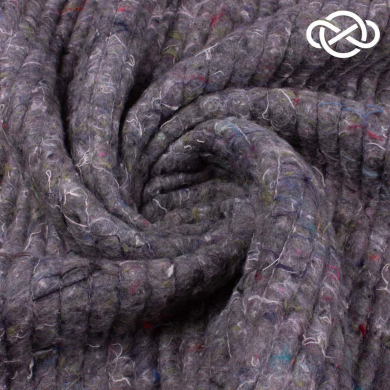 4653. Ватин полушерсть. Серый от Tkani.site