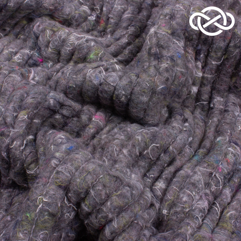 4653. Ватин полушерсть. Серый от Tkani.site