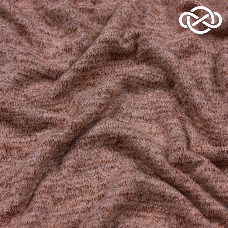 7430. Трикотажное полотно с фулировкой. Меланж. Уценка!!! - фото 1