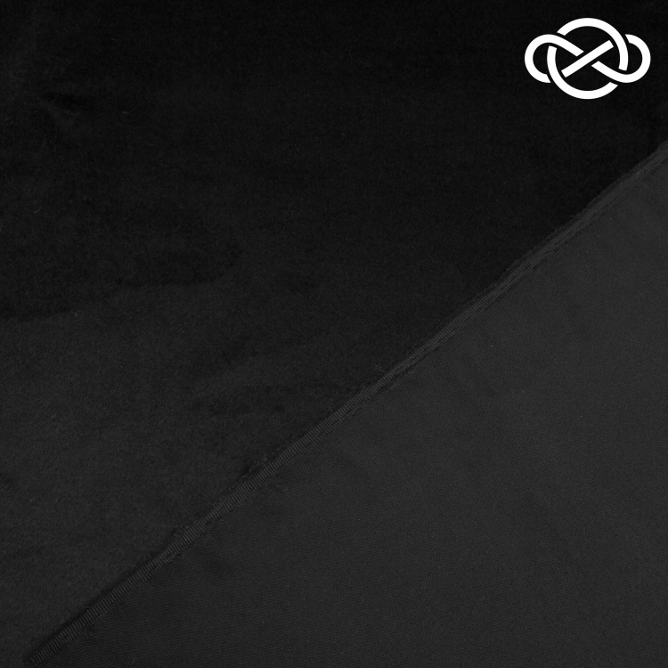 7466. Пальтовая. Дублированная. Шерсть. Кашемир. Ворс. Черный. - фото 2