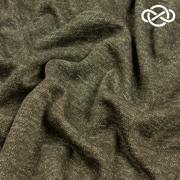 7476. Трикотажное полотно. Сандра с люрексом. - фото 1