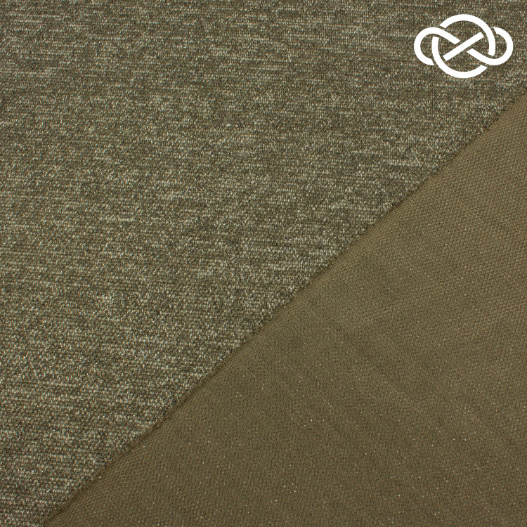 7476. Трикотажное полотно. Сандра с люрексом. - фото 2