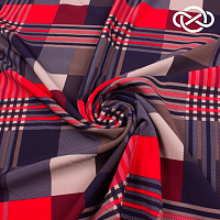 7470. Плательная. Барби. Принт. от Tkani.site