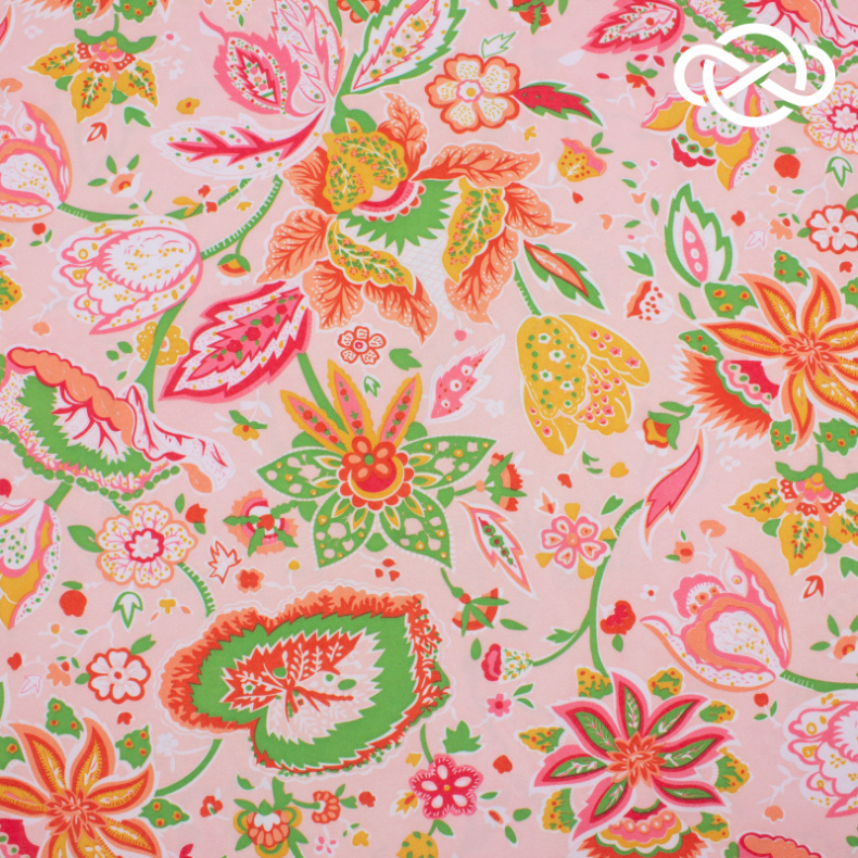 7480. Плательная. Креп. Принт. от Tkani.site