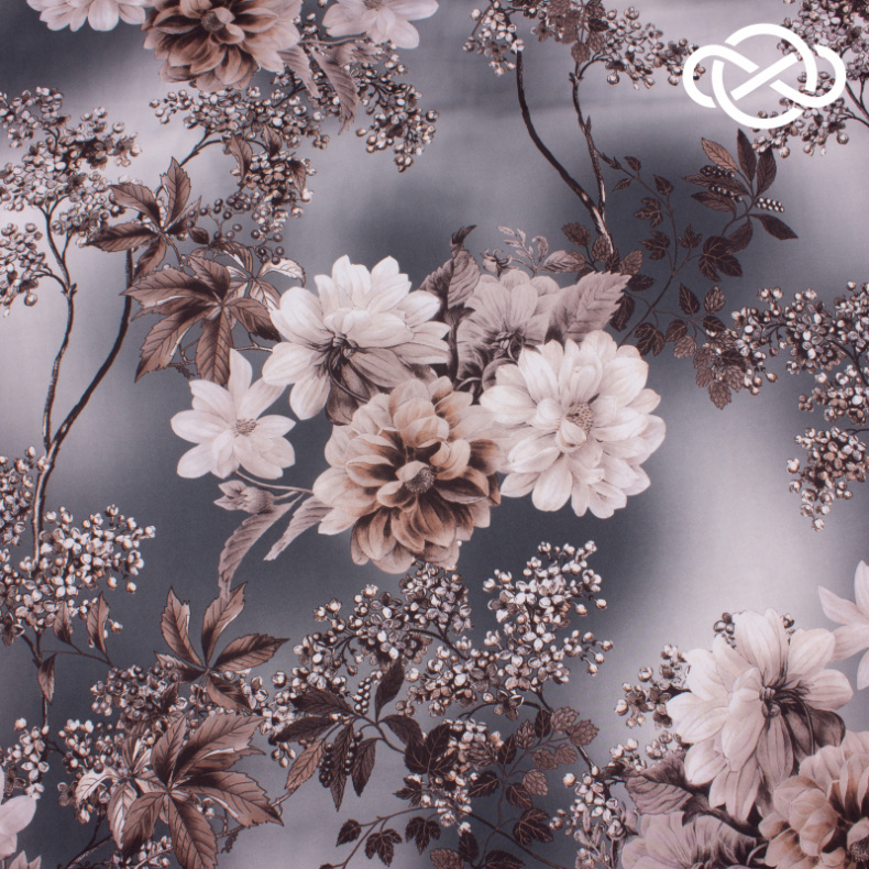 7486. Конкурс! Искусственный шелк. Армани. Принт. от Tkani.site