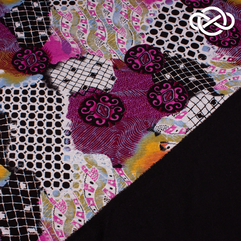 7492. Трикотажное полотно. Вискоза. Принт. от Tkani.site