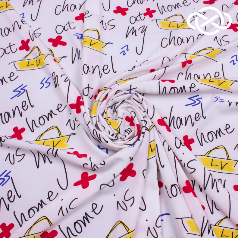 7500. Плательная Ниагара. Суперсофт. Принт. от Tkani.site