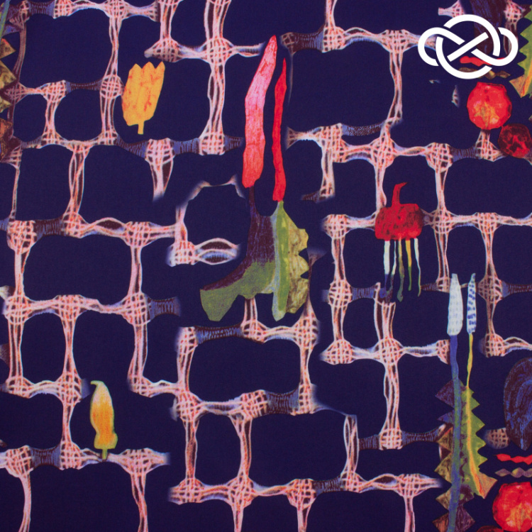 7501. Плательная Ниагара. Суперсофт. Принт.