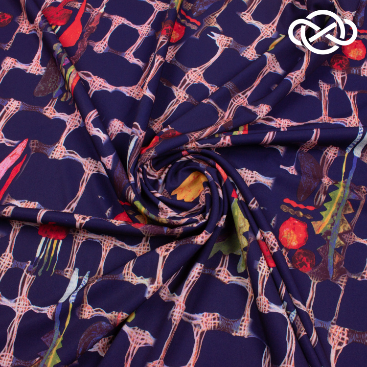 7501. Плательная Ниагара. Суперсофт. Принт. - фото 1