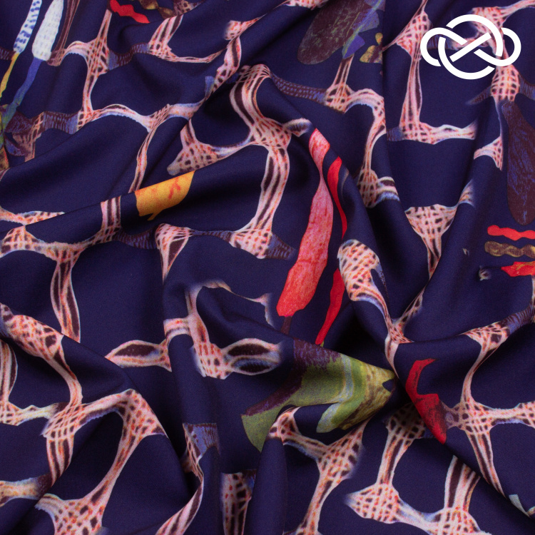 7501. Плательная Ниагара. Суперсофт. Принт. - фото 2