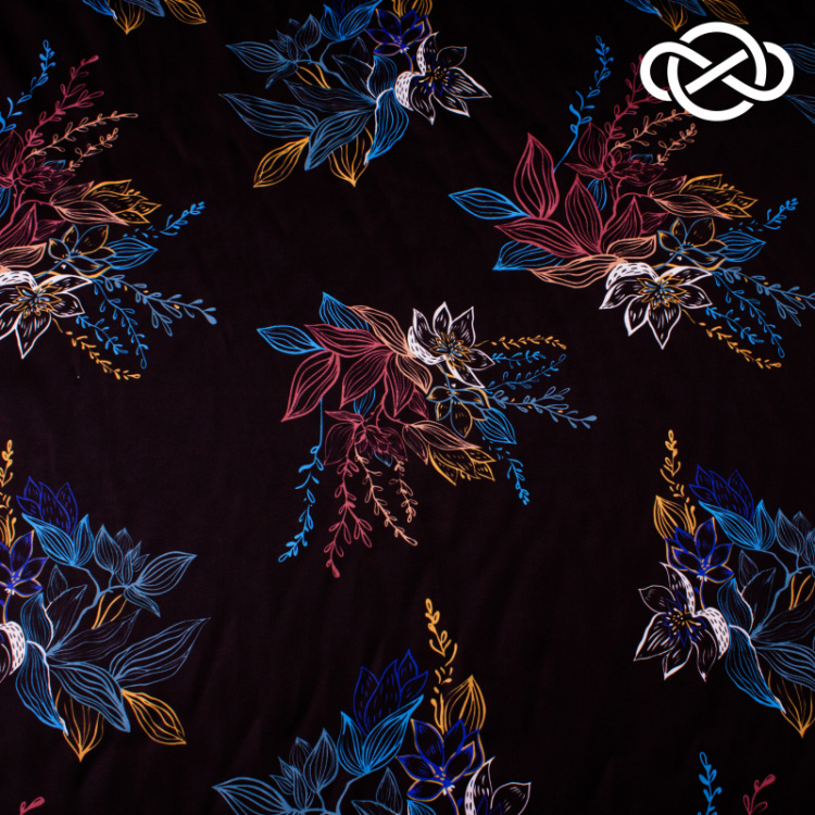 7503. Конкурс! Искусственный шелк. Армани. Принт.