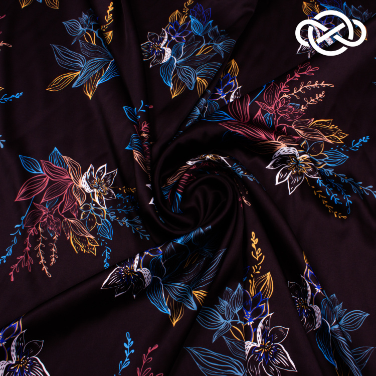 7503. Конкурс! Искусственный шелк. Армани. Принт. - фото 1