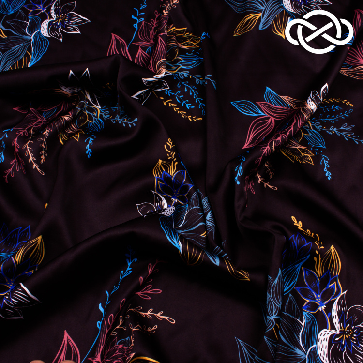 7503. Конкурс! Искусственный шелк. Армани. Принт. - фото 2