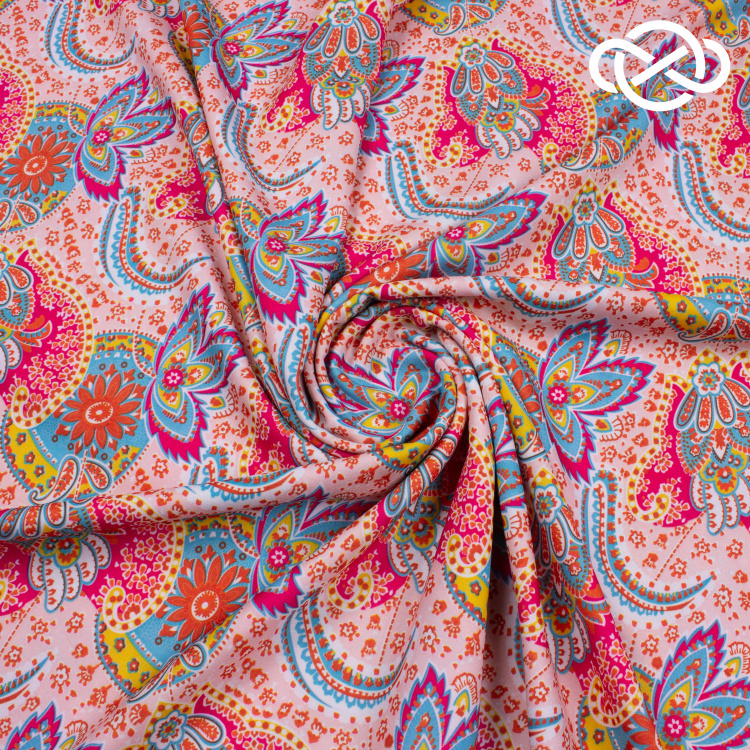 7504. Плательная. Креп. Принт. - фото 1