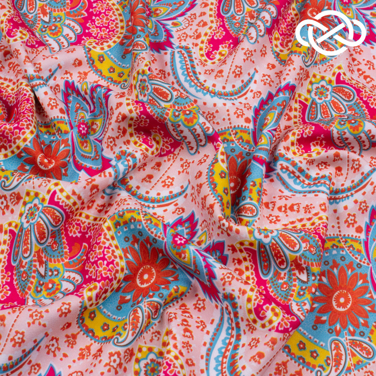 7504. Плательная. Креп. Принт. - фото 2