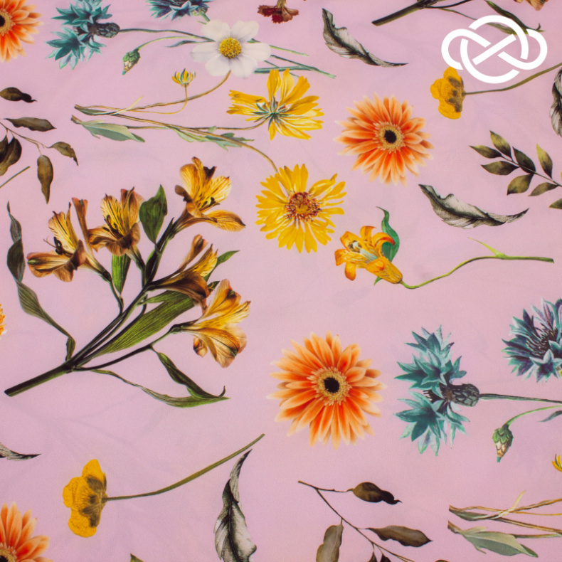 4746. Плательная Ниагара. Суперсофт. Принт от Tkani.site