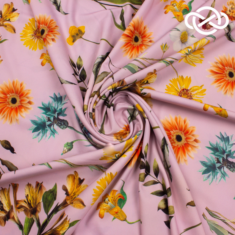 4746. Плательная Ниагара. Суперсофт. Принт от Tkani.site