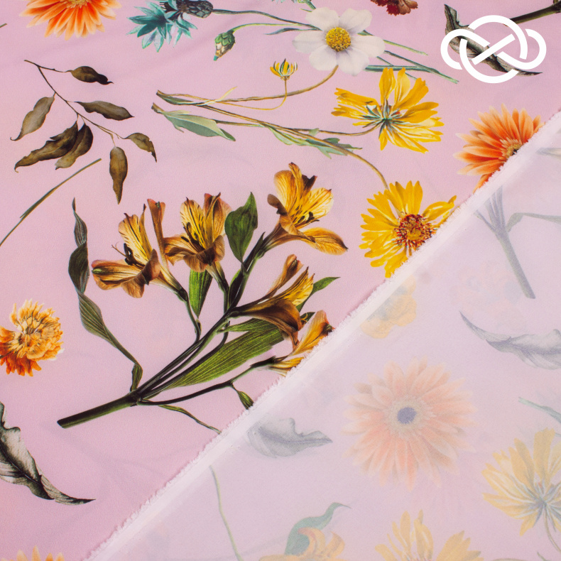 4746. Плательная Ниагара. Суперсофт. Принт от Tkani.site