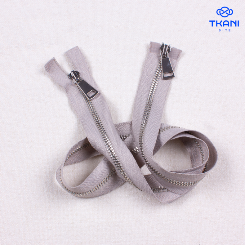 2710. Молния двухзамковая разъемная. Металлическая. 80см. Цена за 1шт от Tkani.site