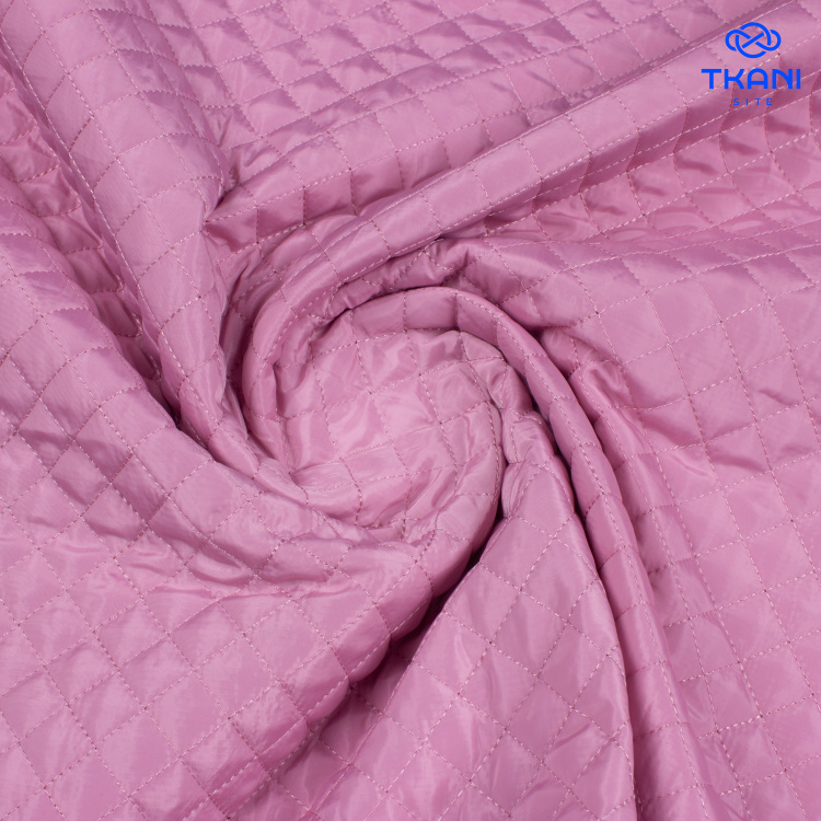 73781-0. Курточная стежка на синтепоне. Розовый перламутр. - фото 1