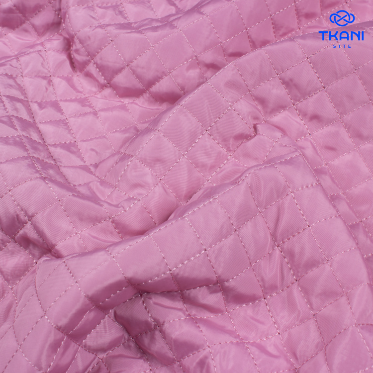 73781-0. Курточная стежка на синтепоне. Розовый перламутр. - фото 2