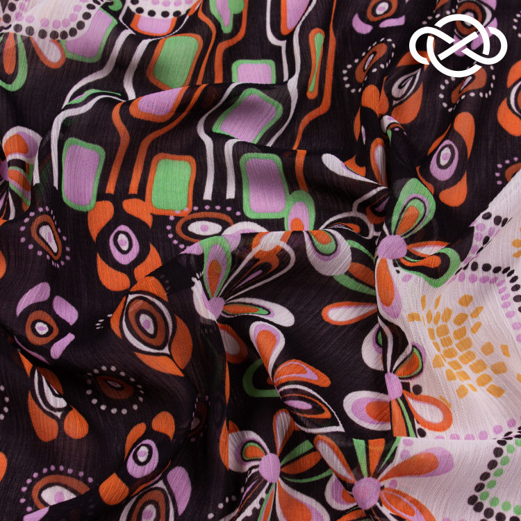 4803. Шифон крэш. Принт - фото 2