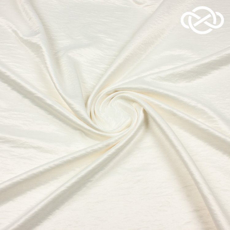 4843. Костюмно-плательный атлас. Крэш. Айвори