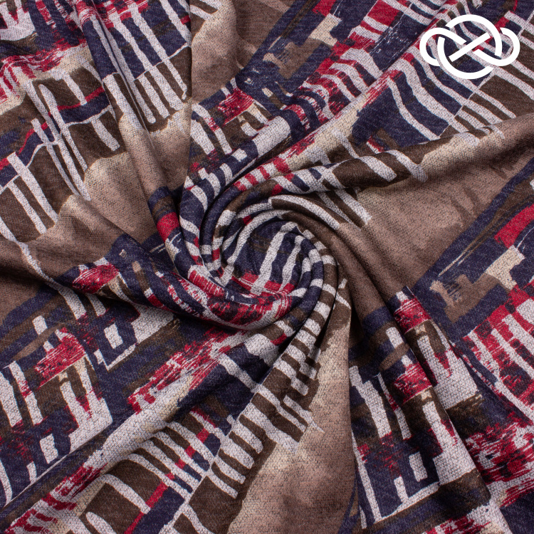 7573. Конкурс! Трикотажное полотно. Сандра. Принт. - фото 1